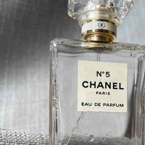 empty bottle of Chanel no. 5